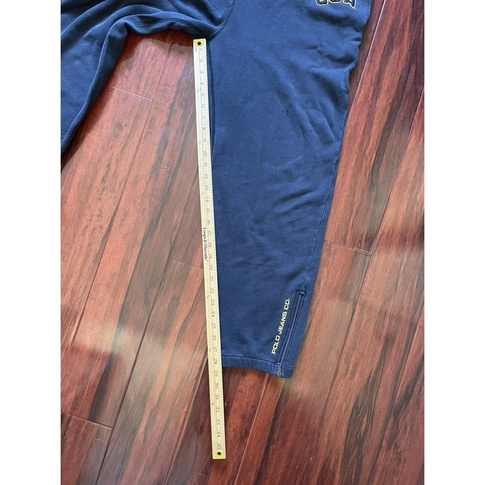 Polo Jeans‎ Company USA Navy Blue Sweatpants Men's Size Large Preowned Y2K 2000s